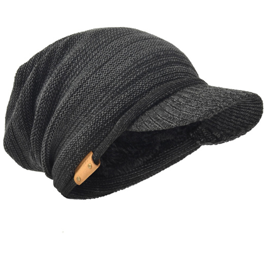 knit newsboy cap