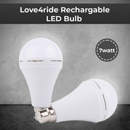 Love4ride Rechargable Inverter AC/DC LED Bulb 7 Watts white