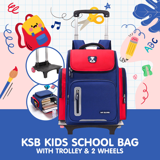 Baby school discount bag with wheel