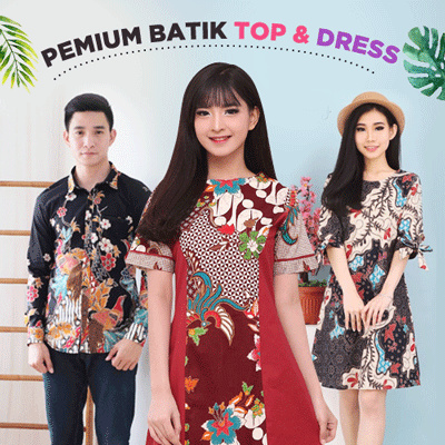 [FREE SHIPPING] Dress Batik Modern / Gaun Batik / Terusan Batik Wanita / Bigsize