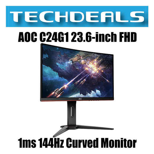 Qoo10 Aoc C24g1 23 6 Inch Fhd 1ms 144hz Curved Monitor Computer Game