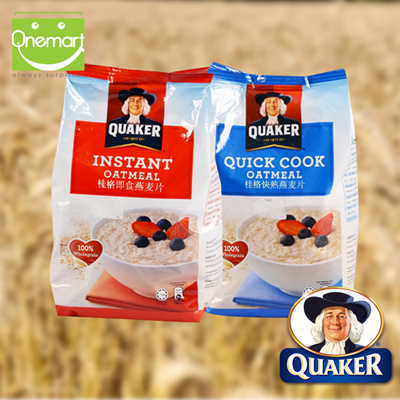 Qoo10 - QUAKER 800g Oatmeal ★ Quick Cook (Blue) / Instant (Red ...