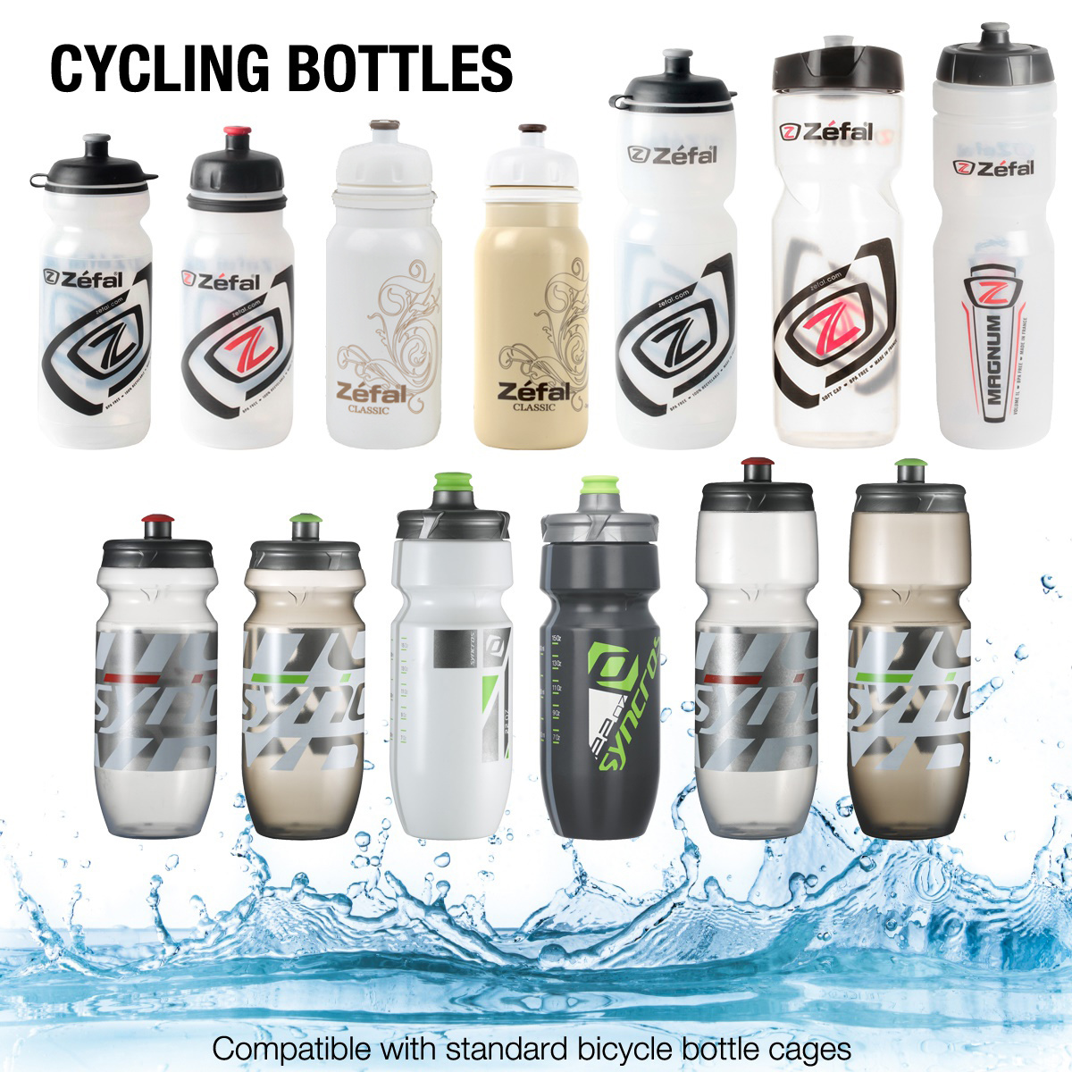 bike water bottle sizes