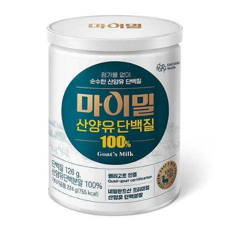 [대상웰라이프] 마이밀 산양유 단백질 100% 224g(캔), 1통