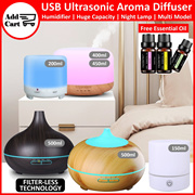 MUJI Design USB Ultrasonic Aroma Diffuser/ Aromatherapy Humidifier/ Air Purifier -Free Essential Oil