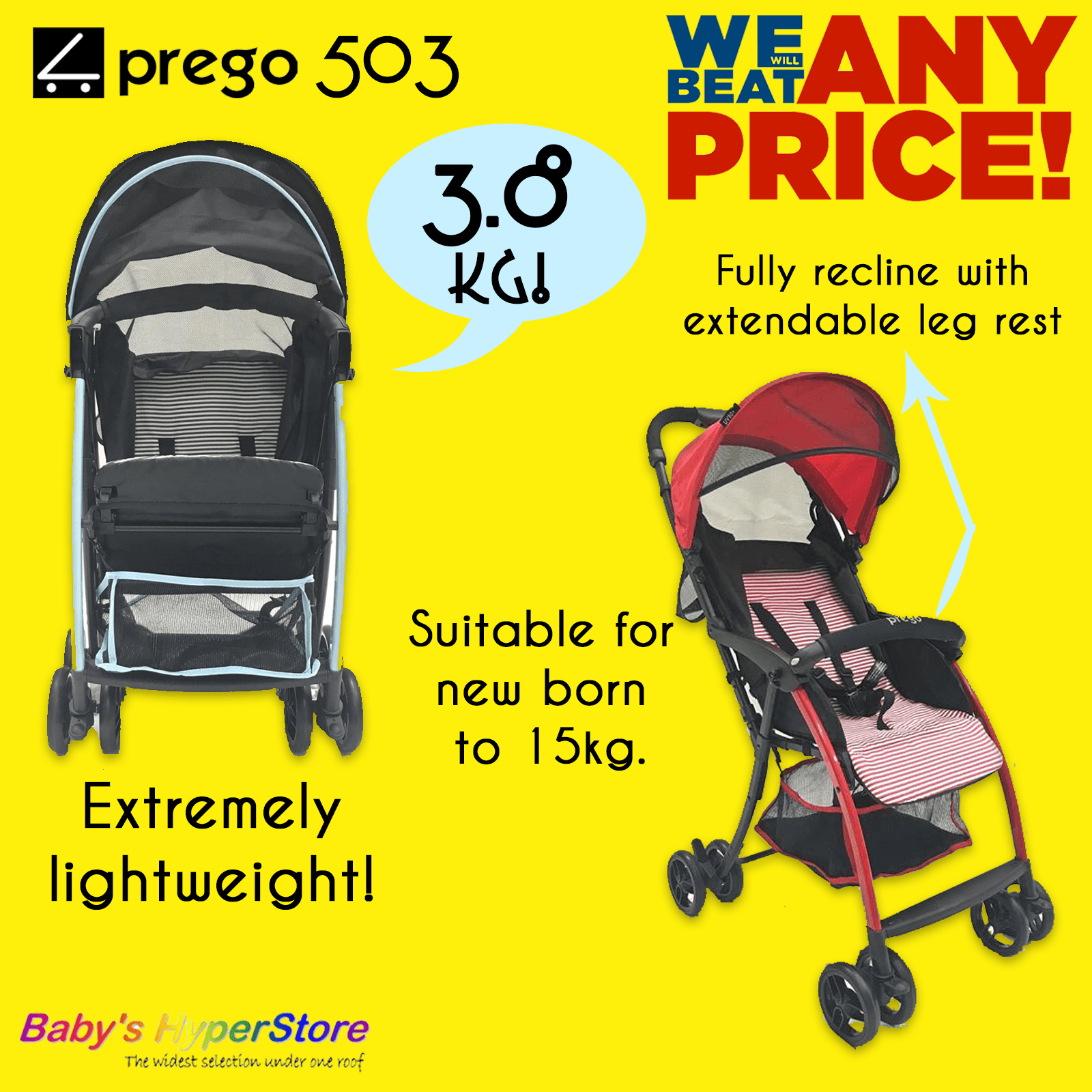 prego s503 stroller review