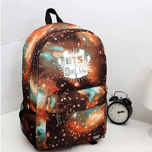 Qoo10 - shop 2018 Fashion Canvas Galaxy Printed BTS Backpacks School Bags  For  : Men's Accessorie