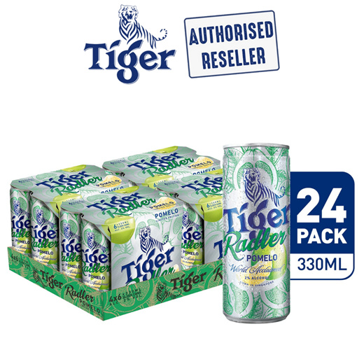 Qoo10 Tiger Radler Beer Pomelo Lemongrapefruit 330ml X 24 Cans Limited Edit Drinks