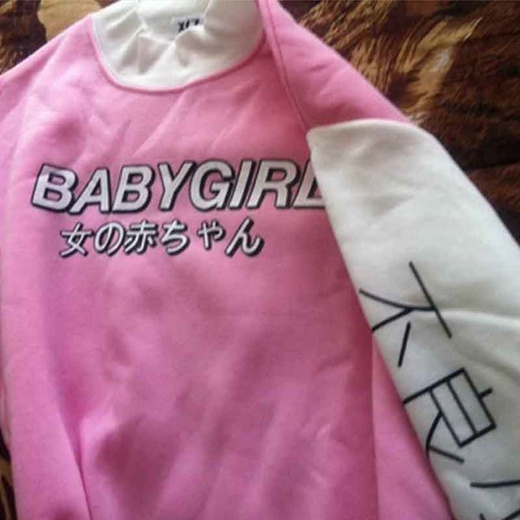 baby girl japanese sweatshirt