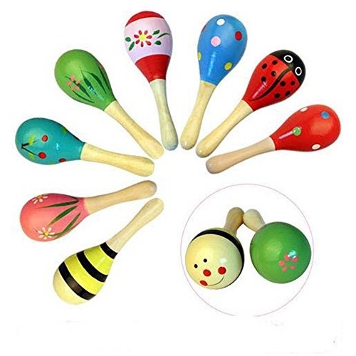 wooden maracas baby