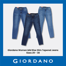 Giordano Women Mid Rise Slim Tapered Jeans