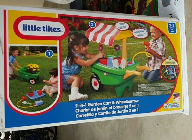 little tikes garden cart and wheelbarrow