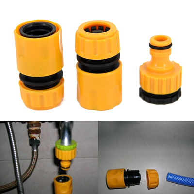 3x Garden Water Hose Pipe Tap Connector Connection Fitting Adapter Hosepipe Kit
