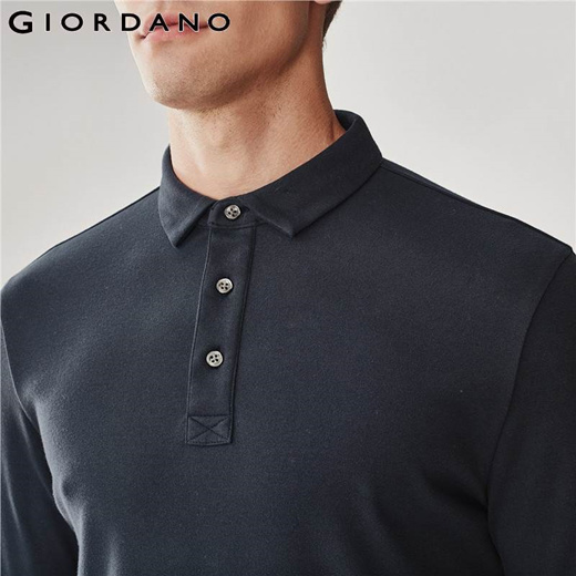 giordano long sleeve polo