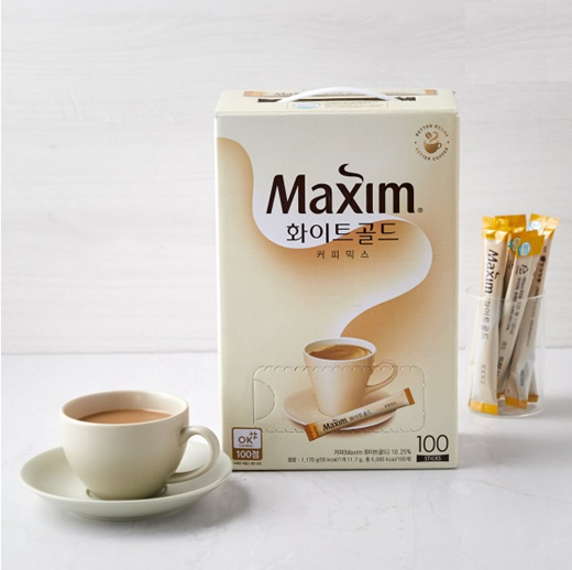 Qoo10 Korea Maxim White Gold Instant Coffee Mix 117g X 100 Groceries