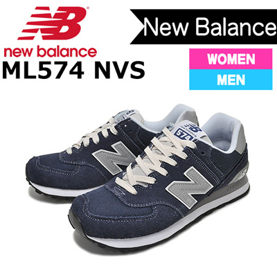 Qoo10 - New Balance 574 Men's Women's Shoes NEW BALANCE ML 574 NVS Men
