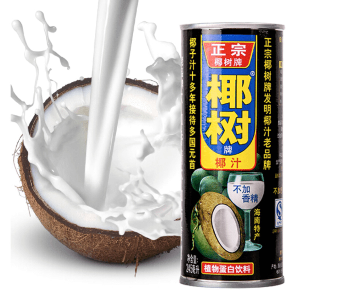 正宗椰树牌椰子汁椰果椰汁24罐果肉椰汁椰奶植物蛋白饮料250g整箱-淘宝网
