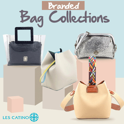  Qoo10  LES CATINO Branded  Bags Collection New Arrival 