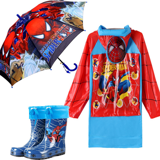 Qoo10 - Spider-man children raincoat boots suit raincoat rain gear boys  rainco... : Bedding & Rugs &...