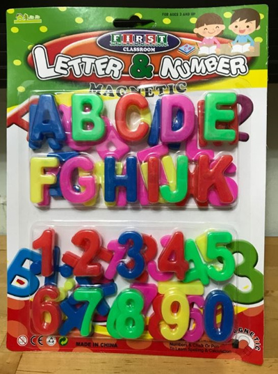 Qoo10 - (First Classroom)52pcs Alphabet and Number magnet : Toys