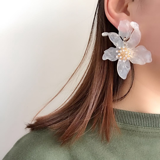 acrylic flower earrings