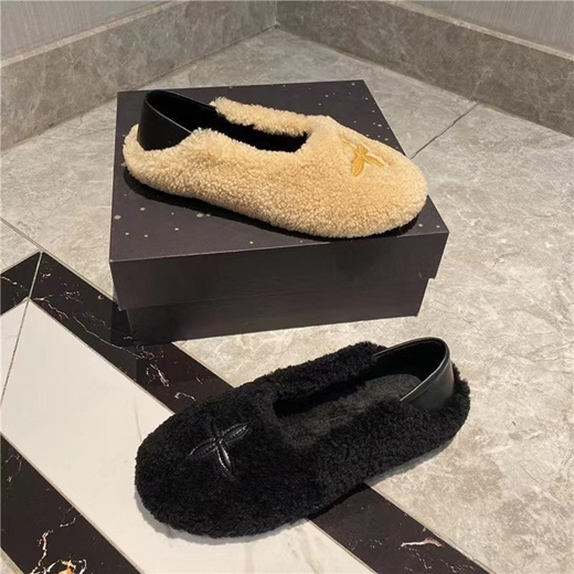 Qoo10 - Mao Mao shoes women 2022 autumn and winter new lamb fur shallow ...