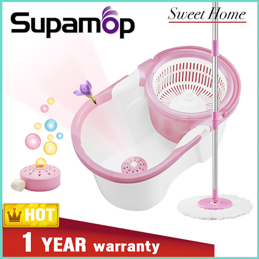 Qoo10 - SupaMop Spin Mop Set Model F102 With Freesia Fragrance Cleaning Box... : & Bedd...