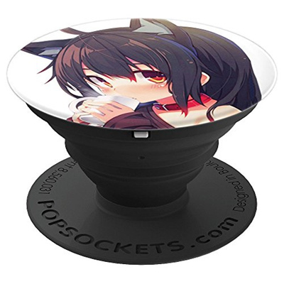 Qoo10 Dkaskader Cute Anime Neko Girl Popsockets Grip And Stand For Phones Mobile Accessori