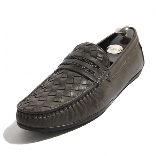 Connick.gray Driving shoes Cow Hide 