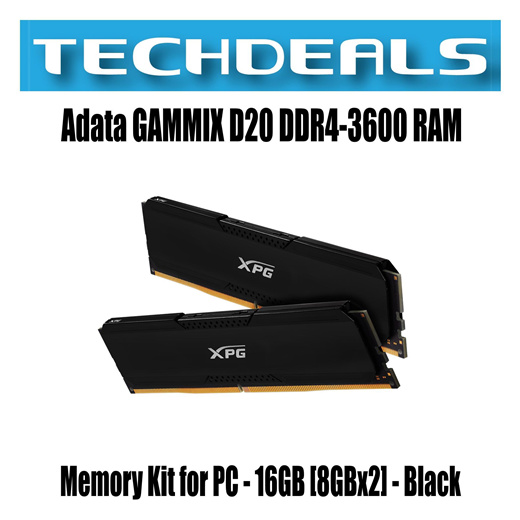 Qoo10 - Adata GAMMIX D20 DDR4-3600 RAM Memory Kit for PC - 16GB