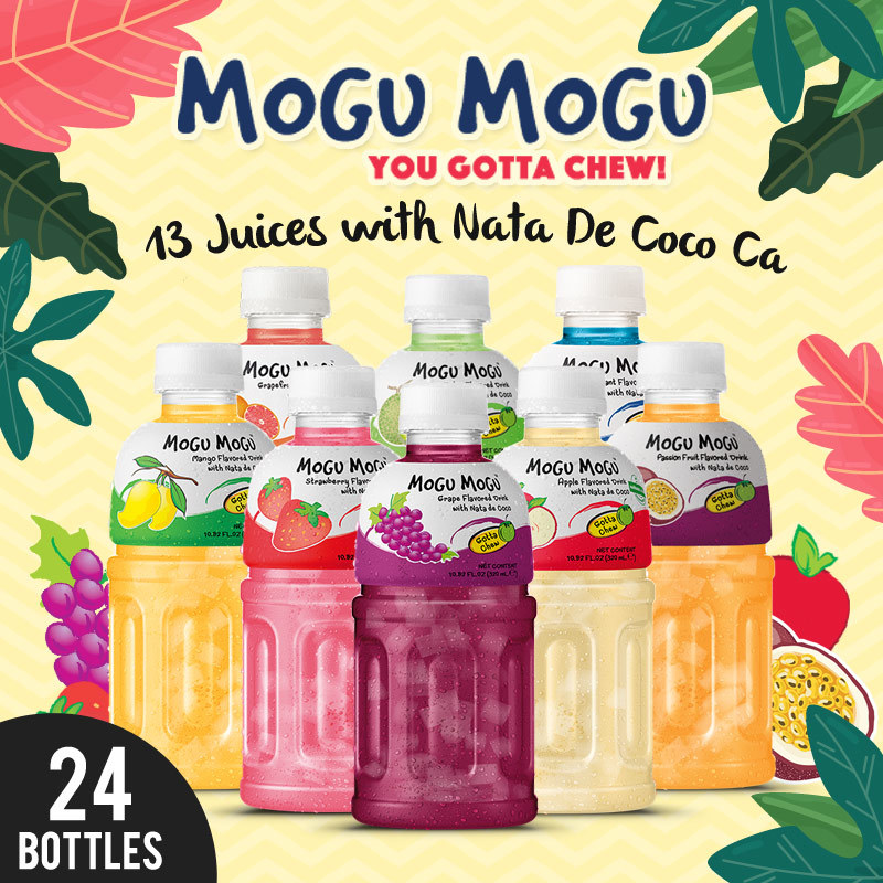 Qoo10 - [MOGU MOGU] [320ml x 24 bottles] Juice Drink with Nata De Coco ...