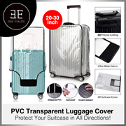 SG PVC Luggage Transparent Cover - Waterproof Plastic Protector Suitcase  Bag Travel 20-30 Inch