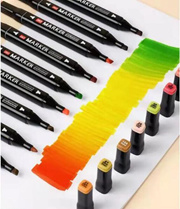 80 Colour Double Headed Oily Marker Set Sketch Drawing Graffiti Art Markers for Student School Suppl