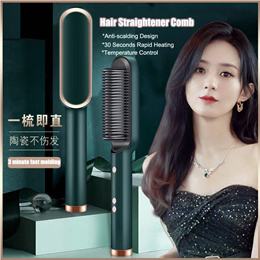 💋Big Sale💋Professional Electric Hair Straightener Brush Comb Brush Straightening Iron Hair Iron