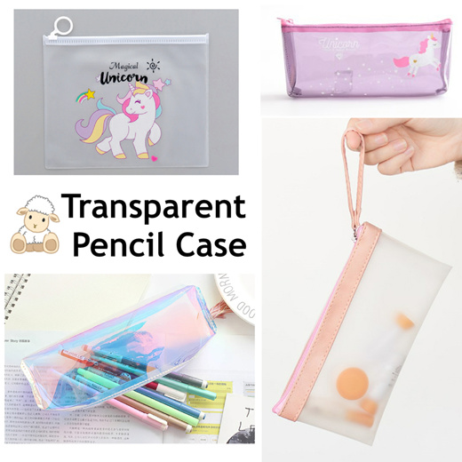 transparent pencil box
