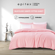 [Online Exclusive] Epitex Silky Luxe Solid 1000TC Sateen Bedsheet Set | No Quilt Cover