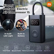 Xiaomi Mijia Portable Electric Air Pump 1S for (Bicycle, Bike, Car, Ball, Wheels) / 150 PSI Prevent Over Inflation - Local Stocks
