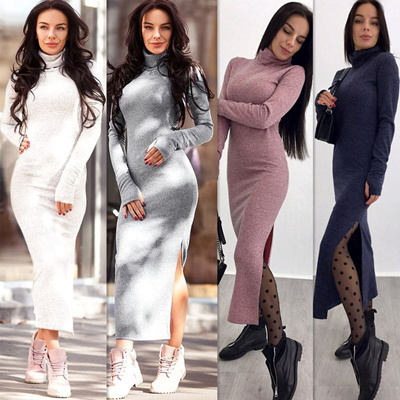 maxi sweater dresses for winter