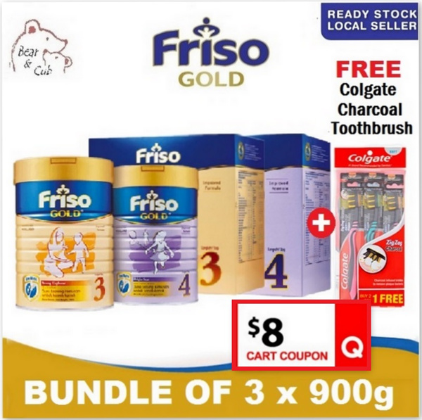 [BUNDLE OF 3] Friso Gold 900g/ 1.2kg Refill Deals for only RM203.6 instead of RM231