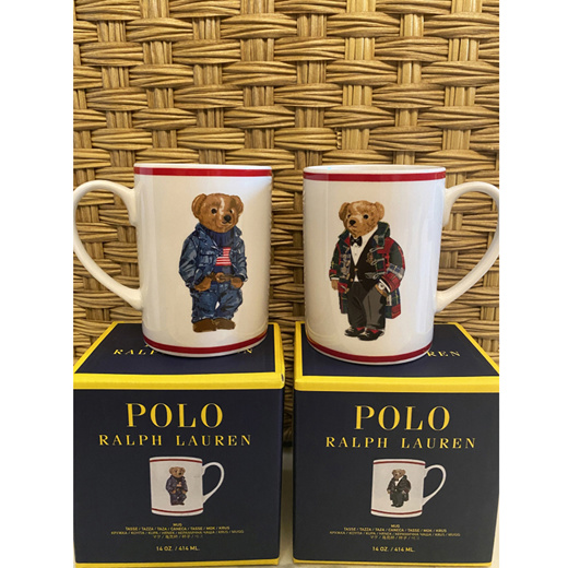 Global Shop」- Polo Ralph Lauren Teddy Bear Ceramic Mugs, 414ml