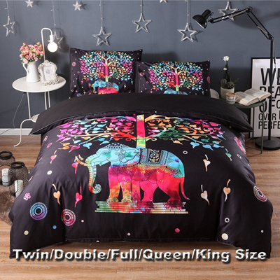 Qoo10 Ethnic Style Elephant Print Comforter Sets Duvet