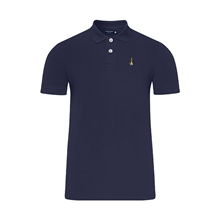 HUSH PUPPIES MENS BASIC SOLID POLO WITH SMALL DOG EMBROIDERY | #HMP107888MULTI