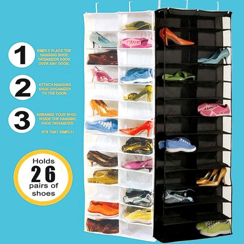 Qoo10 26 Pockets Behind The Door Wall Pocket Hanging Shoes Rack Shelf Water Furniture Deco