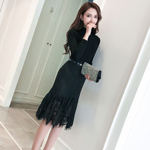 womens black work dress