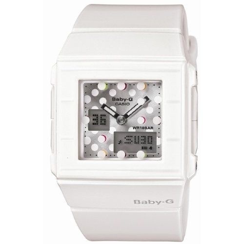 Qoo10 - CASIO BABY-G BGA200DT BGA-200DT-7 LADIES WHITE SQUARE