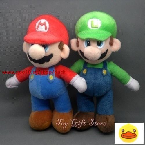 mario and luigi plushies