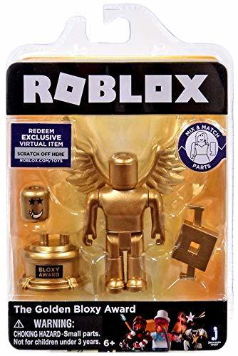Qoo10 Roblox Gold Collection The Golden Bloxy Award Single Figure Pack With Toys - roblox qoo10