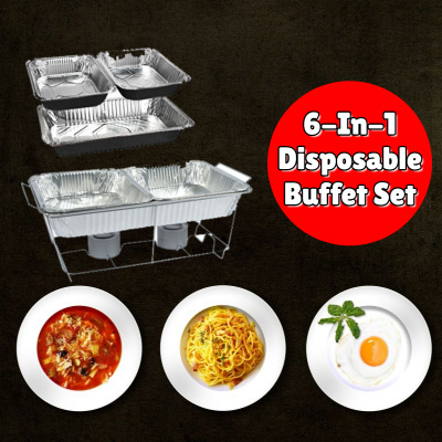 Disposable Buffet Food Warmer Set, Disposable Buffet Warmers