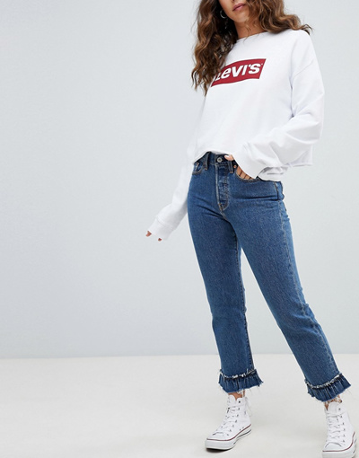 raw hem levis