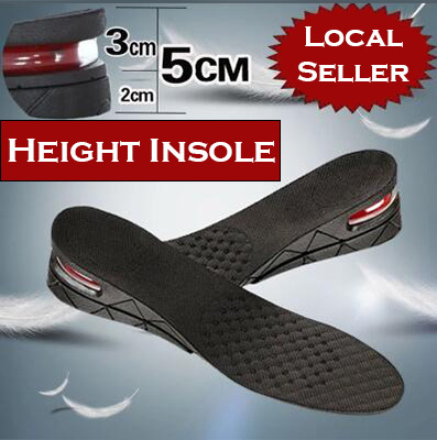 2cm 5.5cm 3cm Height Increase shoe Insoles Heel Lifts PU Pads 1cm 4.5cm 